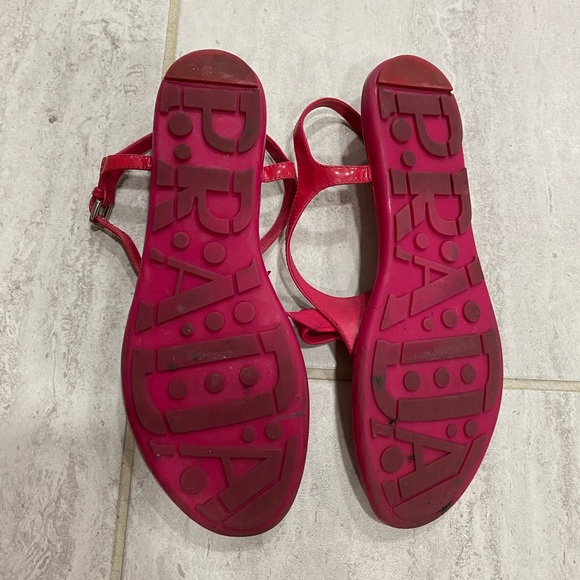 Prada raspberry logo bow thong sandals - Picture 2 of 6